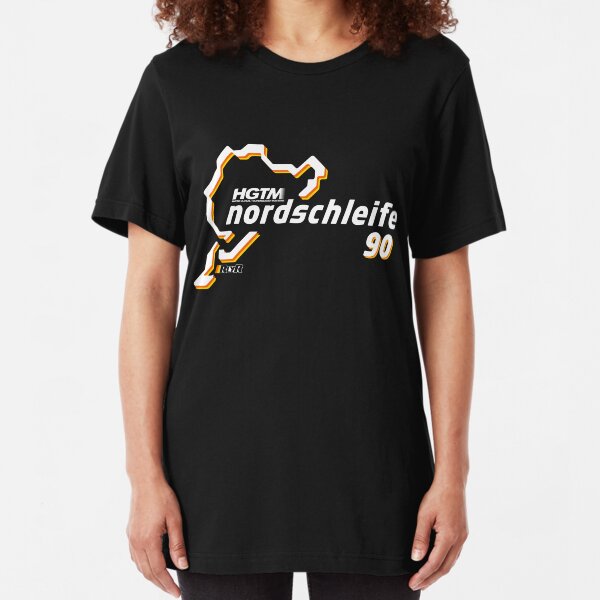 HGTM Nordschleife 90 logo black Slim Fit T-Shirt