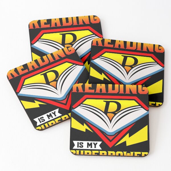 Item preview, Reading Is My Superpower design, Book design, Book Lovers graphic designed and sold by Lisbob.