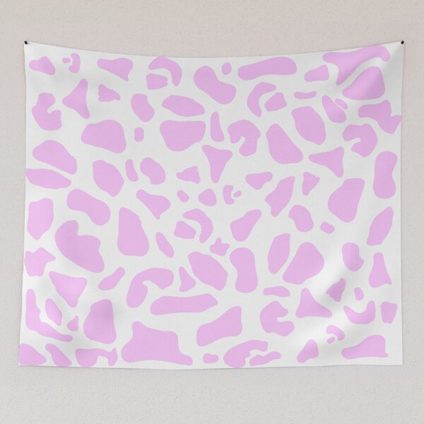 Item preview, Pastel Pink Cow Print Pattern designed and sold by tinyteacups.