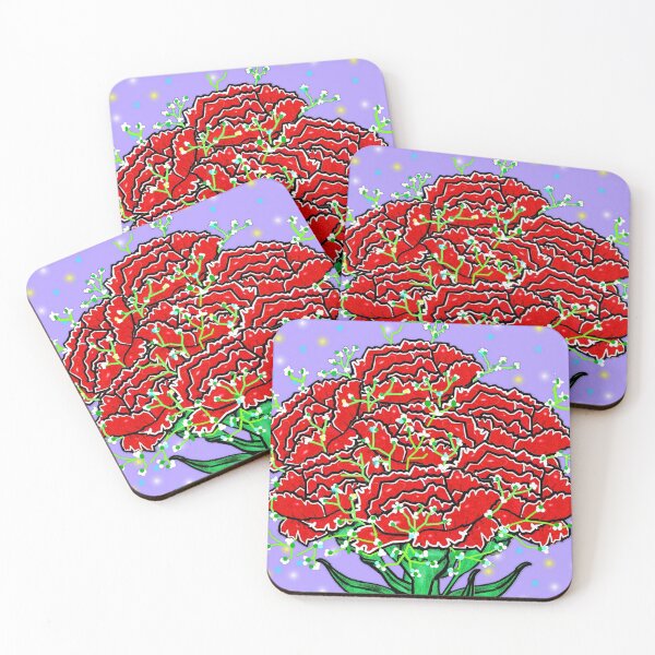 Item preview, Floral pattern : Carnations designed and sold by Shirley cute art .
