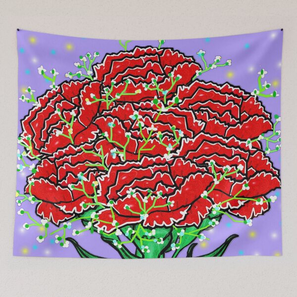 Item preview, Floral pattern : Carnations designed and sold by Shirley cute art .