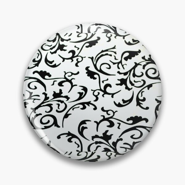 Item preview, ARABIATA 1 bis black white patterns Morocco Essaouira flowers leaves gothhic design arabesques scrolls decor designed and sold by dragonemma.