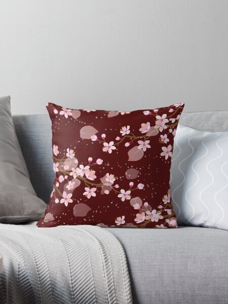 Item preview, Pretty Japanese Cherry Blossom Floral Seamless Repetition pattern designed and sold by Aishwarya  Singh.