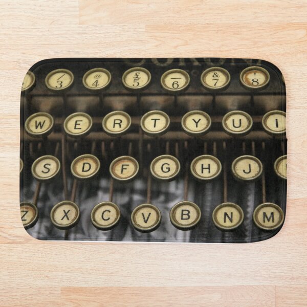 Vintage Typewriter Bath Mat