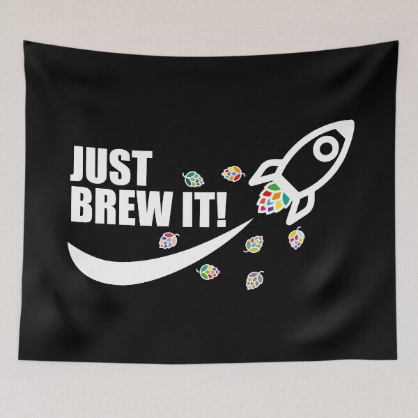 Item preview, JUST BREW IT - Hop Rocket designed and sold by Craftaholic.