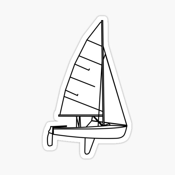 Small Sailboat Sticker