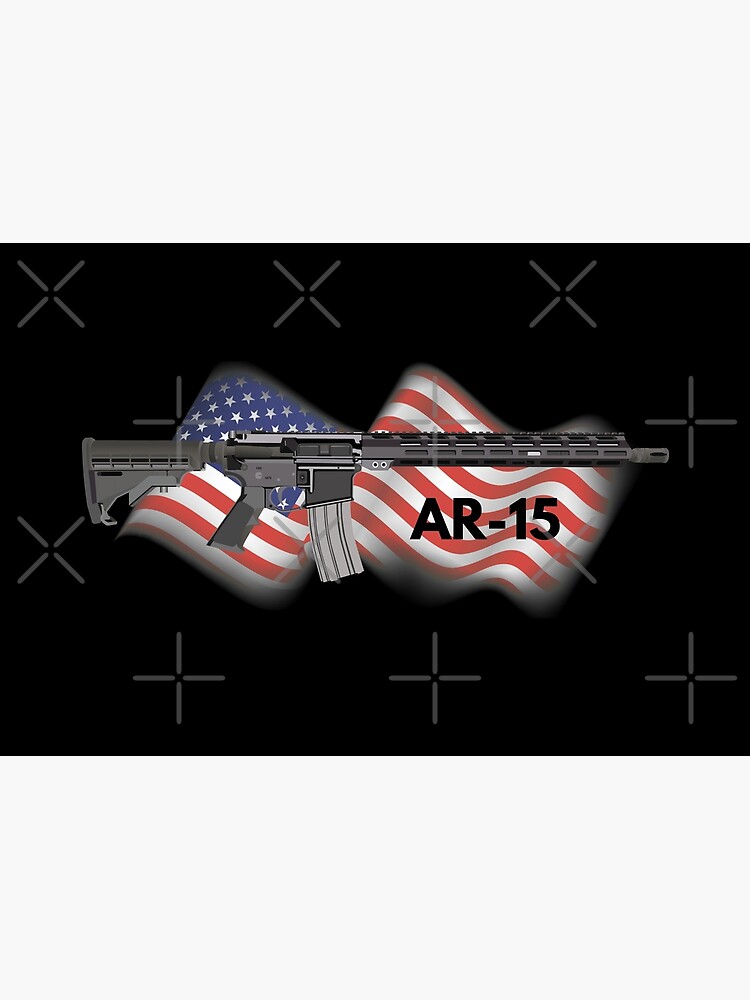 Thumbnail 3 of 3, Jigsaw Puzzle, Patriotic AR-15 Semi-automatic Rifle designed and sold by NorseTech.