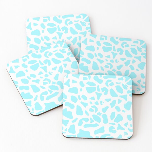 Item preview, Pastel Blue Cow Print Pattern designed and sold by tinyteacups.