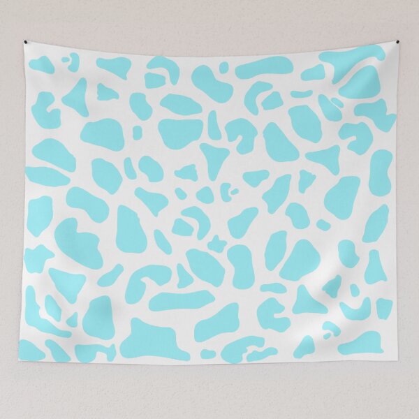Item preview, Pastel Blue Cow Print Pattern designed and sold by tinyteacups.