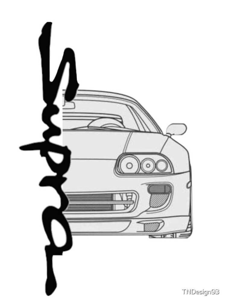 toyota supra para colorear