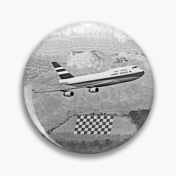 Item preview, B&W Cathay Pacific 747 Kai Tak designed and sold by cat3aviation.
