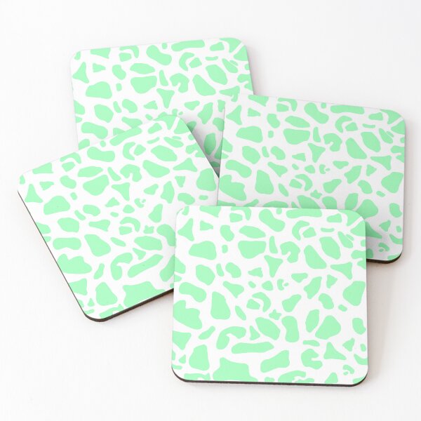 Item preview, Pastel Green Cow Print Pattern designed and sold by tinyteacups.