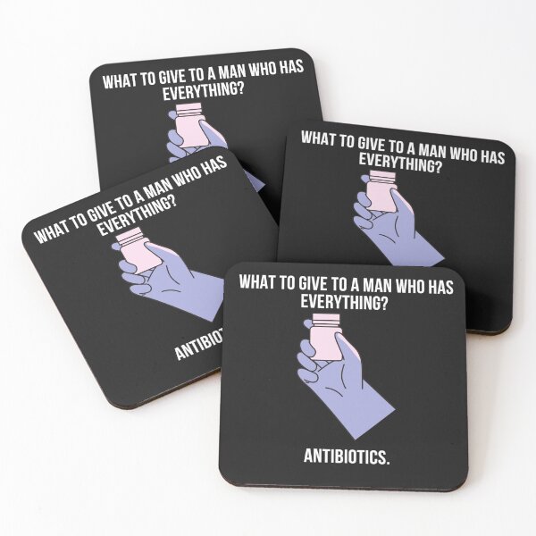 Item preview, Antibiotics dark humor design designed and sold by DarkHumorstore.