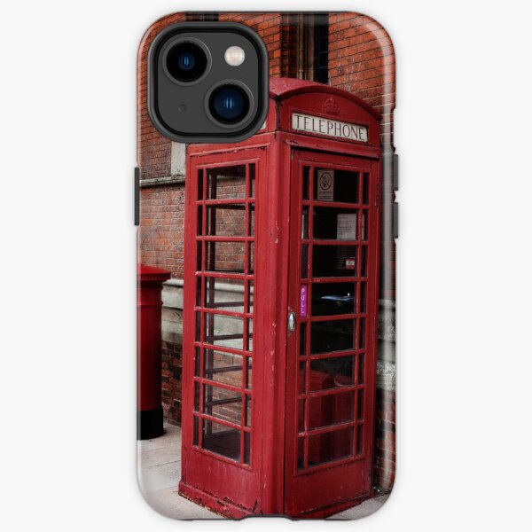 Red Phone Booth iPhone Tough Case