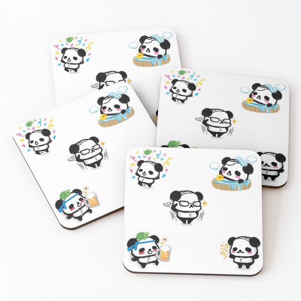 Item preview, Cute Busy Panda Pattern designed and sold by JosAwestuff.