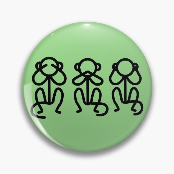 Item preview, Stickman / See No Evil, Say No Evil, Hear No Evil designed and sold by LotusCreations.