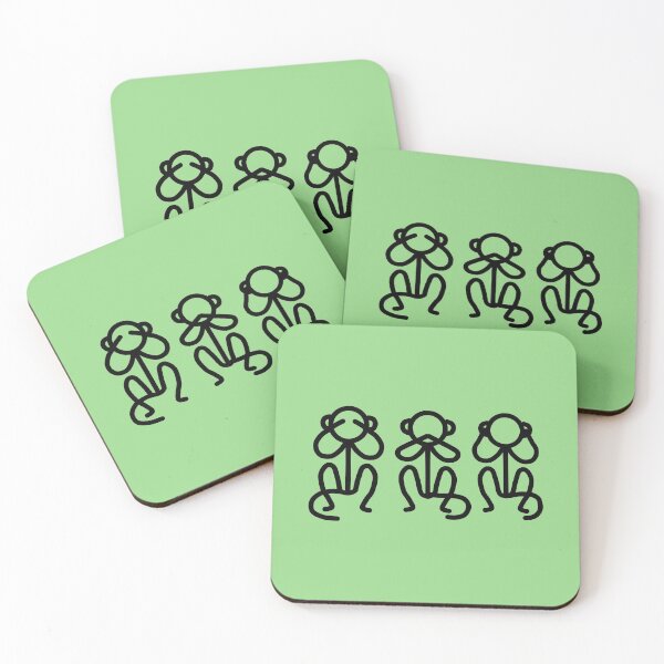 Item preview, Stickman / See No Evil, Say No Evil, Hear No Evil designed and sold by LotusCreations.