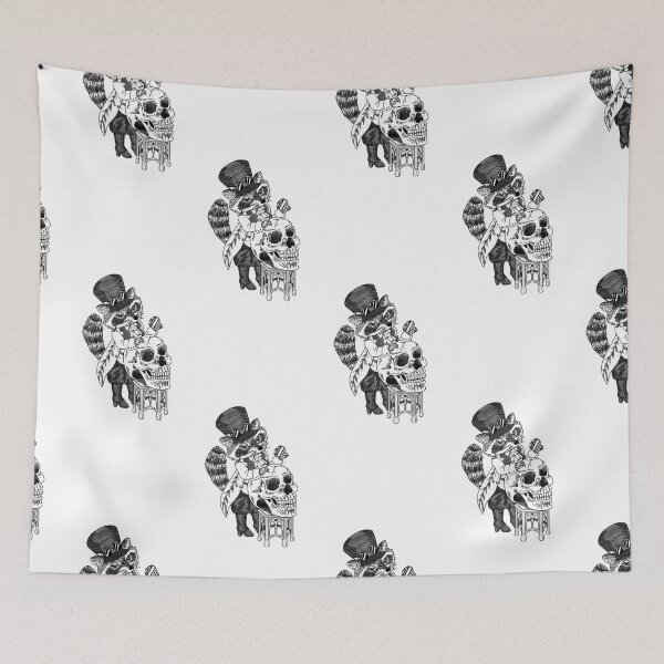 Item preview, Mapache gótico de Halloween con calavera Steampunk designed and sold by Jieul.