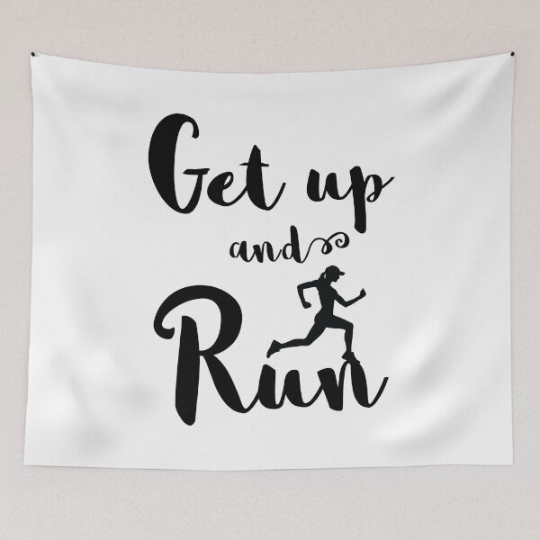 Item preview, Get Up And Run, With Woman Running designed and sold by 4AllTimes.