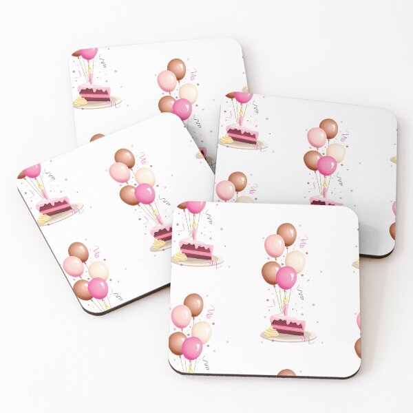 Item preview, Happy Birthday to You Wish Greeting card, Colorful balloons and birthday cake cartoon designed and sold by Bashar-Design.
