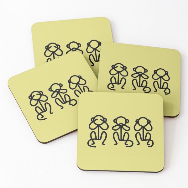 Item preview, Stickman / See No Evil, Say No Evil, Hear No Evil designed and sold by LotusCreations.