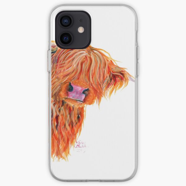 HIGHLAND COW 'PEEKABOO' BY SHIRLEY MACARTHUR iPhone Soft Case