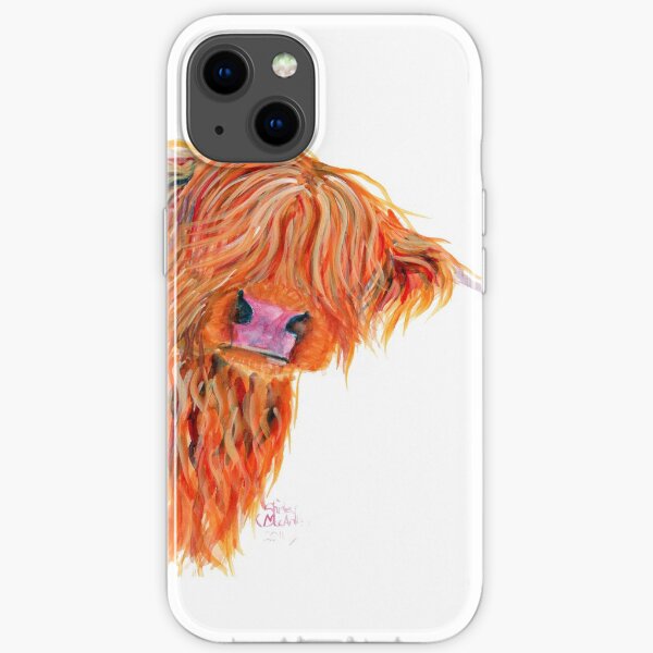 HIGHLAND COW 'PEEKABOO' VON SHIRLEY MACARTHUR iPhone Flexible Hülle