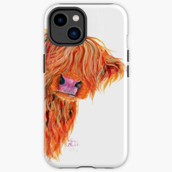 HIGHLAND COW 'PEEKABOO' PAR SHIRLEY MACARTHUR Coque antichoc iPhone