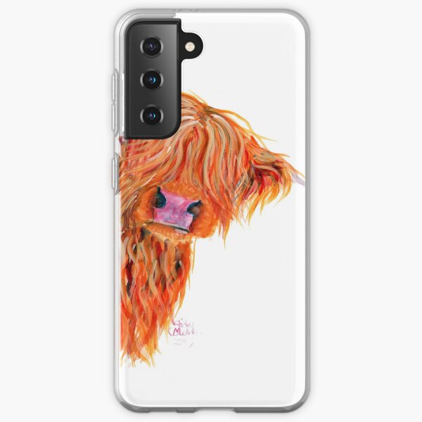 HIGHLAND COW 'PEEKABOO' BY SHIRLEY MACARTHUR Samsung Galaxy Soft Case