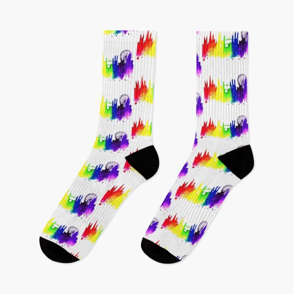 Item preview, I Love London, UK, Rainbow City Skyline designed and sold by artbysarahallen.