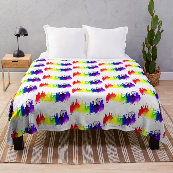 Item preview, I Love London, UK, Rainbow City Skyline designed and sold by artbysarahallen.