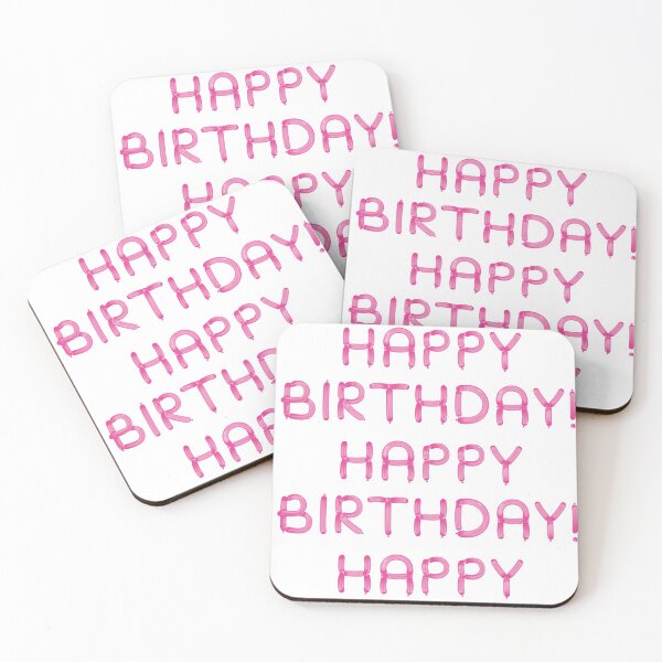Item preview, Paper Birthday Scrapbooking, Happy Birthday with Pink Balloons, Happy Birthday designed and sold by Bashar-Design.