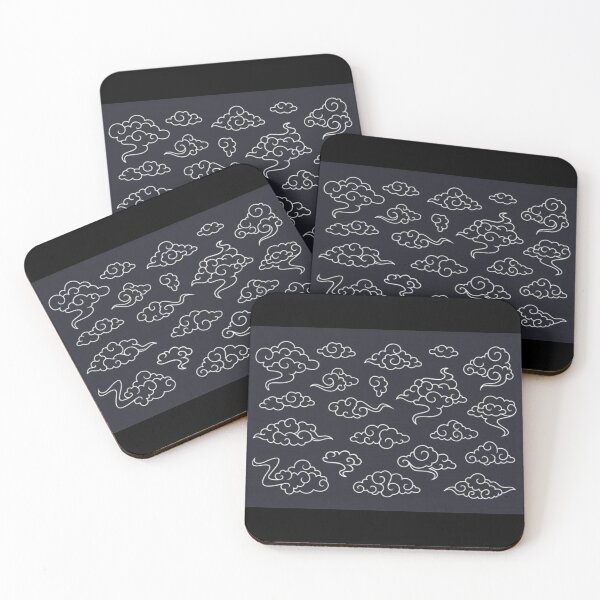 Item preview, Japanese clouds pattern designed and sold by Rakos-Merch.