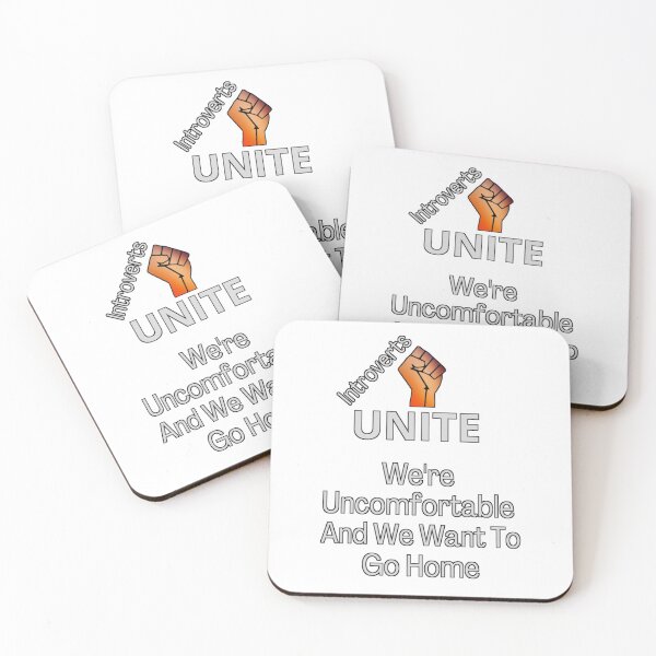 Item preview, Introverts Unite Want To Go Home Funny Saying  designed and sold by Pantherxel.