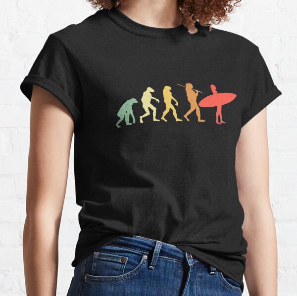Surfing Evolution of surfer Classic T-Shirt