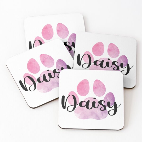 Item preview, Daisy Pink Pet Name Paw Print designed and sold by B-RAD-Designs.