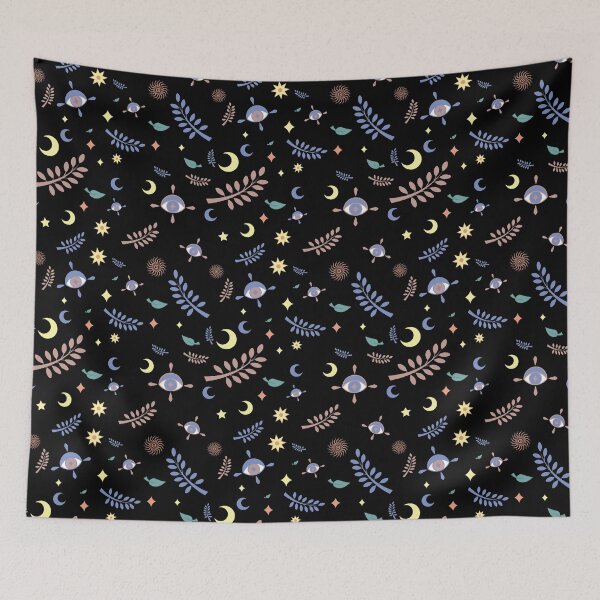 Item preview, Black cosmic pattern designed and sold by mbelmar.
