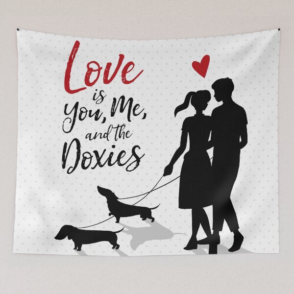 Item preview, Love is You Me and the Doxies designed and sold by Reiyankhairina.