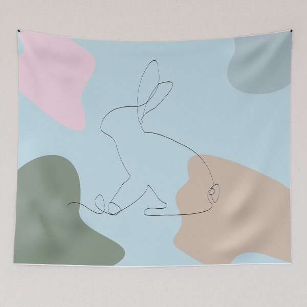 Item preview, Rabbit line art designed and sold by Jacki Vu.
