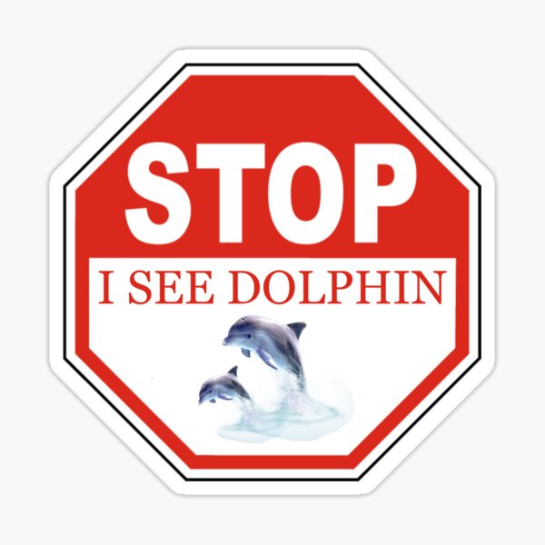Item preview, Stop I See Dolphin in the Florida Keys designed and sold by KeysTreasures.