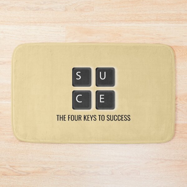 Item preview, The Four Keys To Success Computer Keyboard Sarcasm designed and sold by Sour Soul.