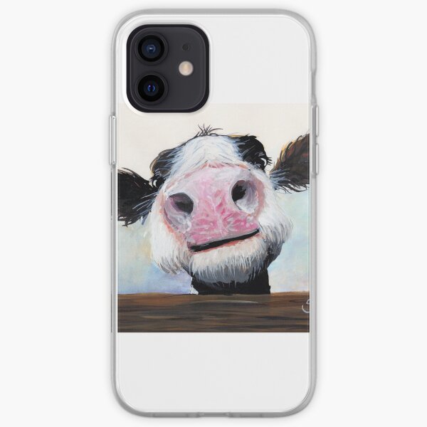 NOSEY COW 'HEY! HOW'S IT GOIN'?' BY SHIRLEY MACARTHUR iPhone Soft Case