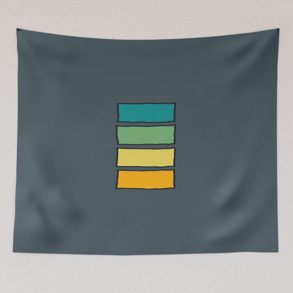 Item preview, Abstract Jungle Sunset Four Color Bars designed and sold by Chubuter.