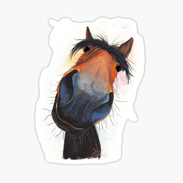 Funny Horse Stickers Redbubble - roblox horse decal