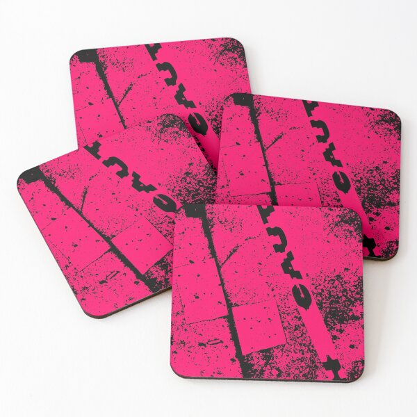Item preview, Pink Neon Street Caution Tape And Asphalt Texture designed and sold by ClickForMore.