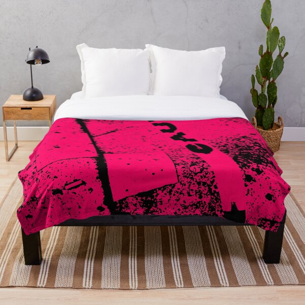 Item preview, Pink Neon Street Caution Tape And Asphalt Texture designed and sold by ClickForMore.