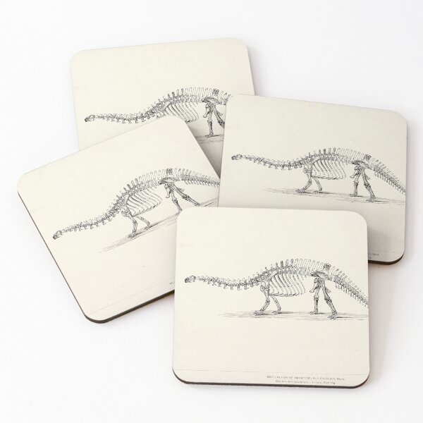 Item preview, Vintage dinosaur print - Brontosaurus excelsus designed and sold by Gardenlibrary.