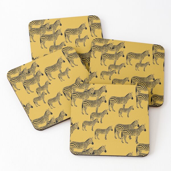 Item preview, Zebras yellow mustard pattern designed and sold by FVO-italydesign.