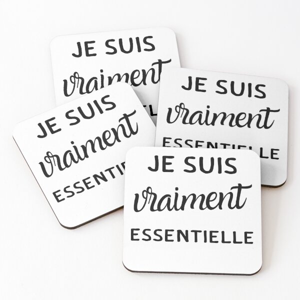Aperçu de l'œuvre Je suis vraiment essentielle cadeau humour drôle créée et vendue par joozybart.