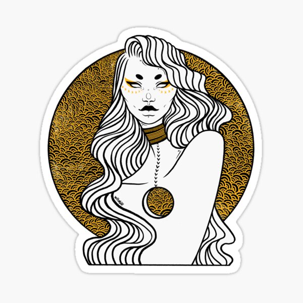 Black & Gold Tribe Sticker